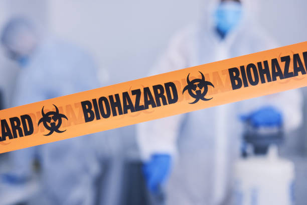Professional Biohazard technician working in Boynton Beach, FL